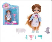 IT108582 Кукла "Girls Club" 14 см, с аксес, ручки и ножки у куклы шарнирные, на блистере 17*4*23 см - КОЛОРЛОН ВТД Новосибирск