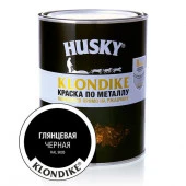 HUSKY-KLONDIKE Краска по металлу матовая черная RAL 9005 (0,9л; 6шт) - КОЛОРЛОН ВТД Новосибирск
