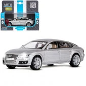 JB1251309 ТМ "Автопанорама" Машинка метал 1:32 Audi A7, серебряный, свет, звук, откр. двери, капот и - КОЛОРЛОН ВТД Новосибирск