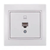 701-0202-139 Mira Розетка ПК Cat5e белая - КОЛОРЛОН ВТД Новосибирск