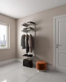 Гардеробная система ПРАКТИК Home Basic G60 белая  2050x650x450 мм - КОЛОРЛОН ВТД Новосибирск