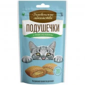 Деревенские лакомства д/кош Подушечки с пюре из курицы 30г - КОЛОРЛОН ВТД Новосибирск