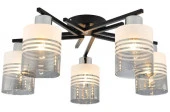 Люстра Escada 1132/5P E27*60W Black/Chrome - КОЛОРЛОН ВТД Новосибирск