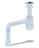 Сифон д/рак 11/2"*40(50) "Ani-Грот" с гофрой - КОЛОРЛОН ВТД Новосибирск