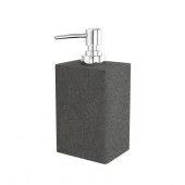 STONE, BLACK Дозатор для жидкого мыла настольный, - КОЛОРЛОН ВТД Новосибирск