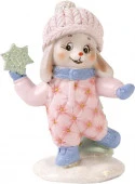 ***Новогодняя фигурка Стёганный Зайка из полирезины / 9x6,5x5см арт.80324 - КОЛОРЛОН ВТД Новосибирск