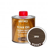 HUSKY Тиковое масло с твердым воском Орех (0,25л; 6шт) - КОЛОРЛОН ВТД Новосибирск