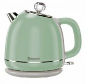 SAKURA Чайник электр SA-2187GR (1.7) зел-сер - КОЛОРЛОН ВТД Новосибирск