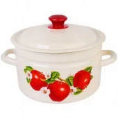 Кастрюля цил. 5,0л борт. белый (6) 41804-162 КЕР  007280 - КОЛОРЛОН ВТД Новосибирск
