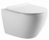 ***Унитаз Calypso подвесной 535*360*360мм, торнадо левый,  микролифт Slim 2 кнопки CS74UQ-TK - КОЛОРЛОН ВТД Новосибирск