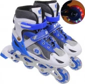 279-104 Коньки роликовые раздвижные Sport Star 136S, синий, колеса ПВХ, размер M (35-38) - КОЛОРЛОН ВТД Новосибирск