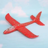 290-458 Самолет метательный "Истребитель" 46*48 см с подсветкой в кабине, микс - КОЛОРЛОН ВТД Новосибирск