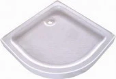 Поддон DPH-80-S 800*800*150, низкий поддон 15см, полукруг, слив - КОЛОРЛОН ВТД Новосибирск
