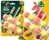 Master FRESH подвесной блок для унитаза DUO EFFECT 800 смываний 5в1 формула GOLD ТРОПИК, 2шт - КОЛОРЛОН ВТД Новосибирск