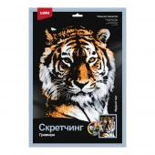 Гр-762 Скретчинг 30*40см Животные "Мудрый тигр" - КОЛОРЛОН ВТД Новосибирск