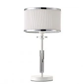 Настольный светильник  Escada 10156/T E27*60W Matt white/Chrome - КОЛОРЛОН ВТД Новосибирск