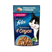 75Г КОРМ FELIX SENSATIONS СОУС ТРЕС/ТОМАТ  139103 - КОЛОРЛОН ВТД Новосибирск