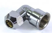 Угловой концевик д/жесткой трубки с внутр резьбой (хром)  1/2"- 10  L082F - КОЛОРЛОН ВТД Новосибирск