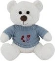 BH5622 Игрушка мягкая Медведь, в свитере, сидит Размер: 15х16х23см (Цвет: белый) ТамТам - КОЛОРЛОН ВТД Новосибирск