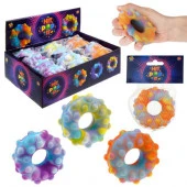 Т23445 1toy Жмяка Hit Pop It "Пончик" 7 см, 3 вида в асс., 12 шт. в д/б - КОЛОРЛОН ВТД Новосибирск