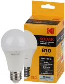 9W Лампа Kodak LED KODAK A60 840 Е27 9Вт груша нейтральный белый свет - КОЛОРЛОН ВТД Новосибирск