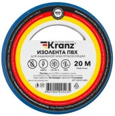 Изолента ПВХ 15мм/20м/0,13мм синяя KRANZ - КОЛОРЛОН ВТД Новосибирск