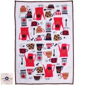 Полотенце кухонное "Kitchen - Кофе" 40*57 см, микрофибра 200 гр/м2 - КОЛОРЛОН ВТД Новосибирск
