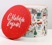 Коробка подарочная «Новогодние истории», 19.5 × 22 см 6906921 - КОЛОРЛОН ВТД Новосибирск