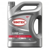 Масло моторное Sintec Люкс 5000 10W40 SL/CF 4л п/синт - КОЛОРЛОН ВТД Новосибирск