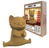 20066 QBRIX Картонный 3D конструктор Кунг-фу котик - КОЛОРЛОН ВТД Новосибирск