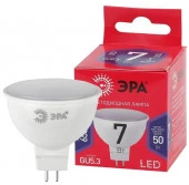 7W  ЭРА RED LINE LED MR16-7W-865-GU5.3 R 7Вт софит холодный дневной свет - КОЛОРЛОН ВТД Новосибирск