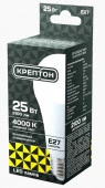25W Лампа КРЕПТОН LED A60 25W E27 4000K - КОЛОРЛОН ВТД Новосибирск
