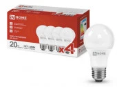20W LED-A60-VC 4PACK 20Вт 230В Е27 4000К 1900Лм (4шт./упак) IN HOME - КОЛОРЛОН ВТД Новосибирск