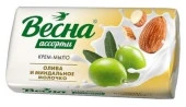 мыло туал Весна Олива/Миндальное молочко 90гр/Сам/72x6 - КОЛОРЛОН ВТД Новосибирск