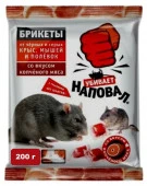 брикет Наповал от мышей/крыс тесто вкус копченого мяса пак 200гр/Россия/50 - КОЛОРЛОН ВТД Новосибирск