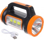 Фонарь ручной 5 режимов 1LED+COB, аккумуляторная батарея, 1500mAh 855-375 - КОЛОРЛОН ВТД Новосибирск