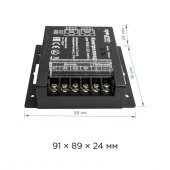 ***04-20 Контроллер RGB 12В/24В, 288Вт/576Вт, 3 канала*8А "easy control"LED РФ, размер  91*89*24мм - КОЛОРЛОН ВТД Новосибирск