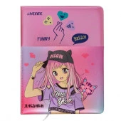 Дневник 1-11кл. deVENTE тв.обл. "Manga Girl" 2222328 бел.бум.,кож.зам.,поролон,шелкогр.,аппл. - КОЛОРЛОН ВТД Новосибирск