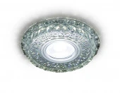 *Точка со светодиодной лентой S393 CH хром/прозрачный хрусталь/MR16+3W(LED WHITE) - КОЛОРЛОН ВТД Новосибирск