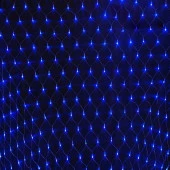 Сетка 1,5 х1,5 м, 120 ламп LED,Синий, 8 режимов, прозр.пров.183-402 - КОЛОРЛОН ВТД Новосибирск