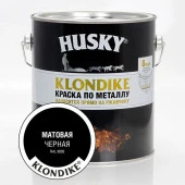 HUSKY-KLONDIKE Краска по металлу матовая черная RAL 9005 (2,5л; 3шт) - КОЛОРЛОН ВТД Новосибирск