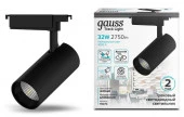 ***Светильник трек Gauss 32W 2750lm 4000K 180-240V IP20 75*220мм черный угол 24 - КОЛОРЛОН ВТД Новосибирск