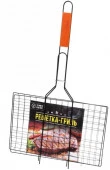 Решетка-гриль антипригарная 40*30 см (длина с ручкой 63 см) 862-079 - КОЛОРЛОН ВТД Новосибирск