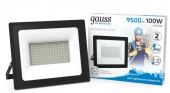 100W Прожектор Gauss Elementary G2 100W 9500lm IP65 6500К черный - КОЛОРЛОН ВТД Новосибирск