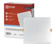 ***Панель LED встр SLP-FL 36Вт 230В 6500К 3240Лм 225мм с рег. монтаж. 50-210мм IP20 IN HOME - КОЛОРЛОН ВТД Новосибирск