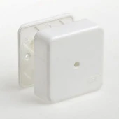 ТУСО Распред коробка 80х80х25мм открытой установки белый IP40  65005 - КОЛОРЛОН ВТД Новосибирск