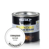 HUSKY-KLONDIKE Краска по металлу глянцевая белая RAL 9003  (250мл; 6шт) - КОЛОРЛОН ВТД Новосибирск