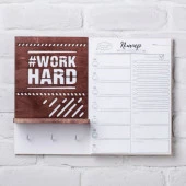 Ключница с полкой и планингом "Work hard", 30 х 43 см 4352025 - КОЛОРЛОН ВТД Новосибирск