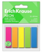 61558 ЗАКЛАДКИ 12*45 ММ ERICHKRAUSE NEON, 05ЦВ/125Л, ПЛАСТ. АССОРТИ /30/540 - КОЛОРЛОН ВТД Новосибирск
