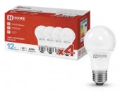 12W LED-A60-VC 4PACK 12Вт 230В Е27 6500К 1140Лм (4шт./упак) IN HOME - КОЛОРЛОН ВТД Новосибирск